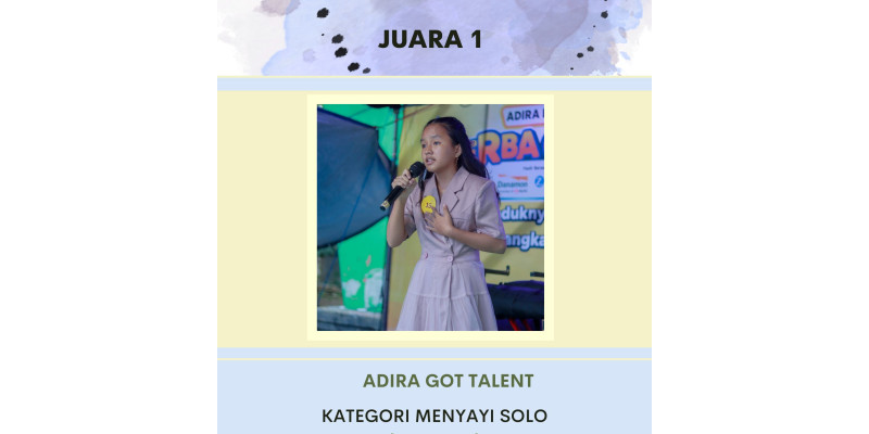 VICTORIA WINNEY MENJADI JUARA 1 LOMBA MENYAYI SOLO